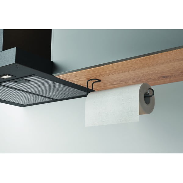 Fekete fali papírtörlő tartó - Metaltex-image-1