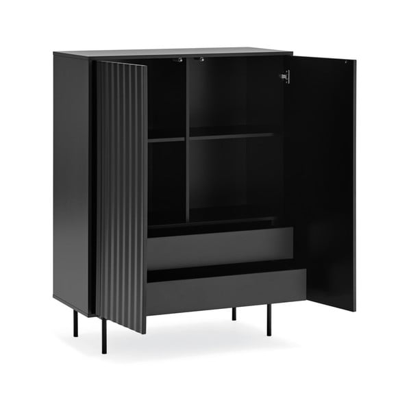 Sierra fekete magas komód 97x130 cm - Teulat-image-4