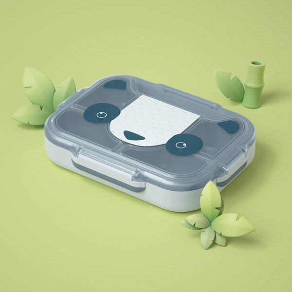 Gyerek uzsonnásdoboz Wonder Blue Panda - Monbento-image-1