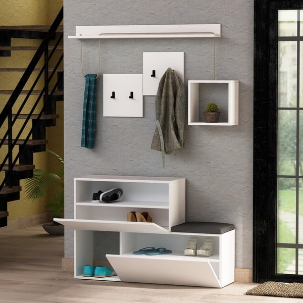 Fehér előszoba bútor Holdon – Kalune Design-image-2