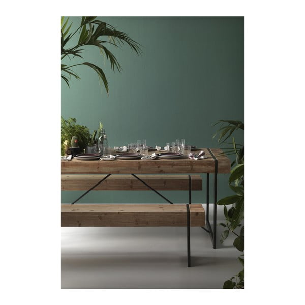 Robust étkezőasztal fém lábakkal, 200 x 90 cm - Geese-image-1