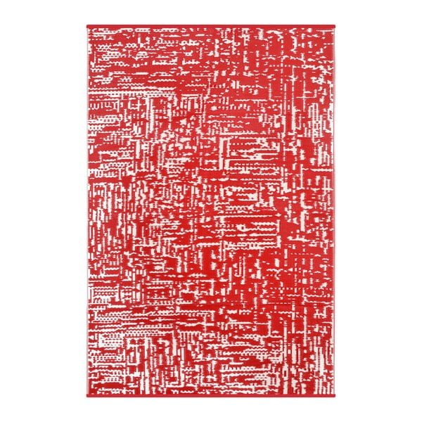 Take piros-fehér, kül- és beltérre is alkalmas, kétoldalas szőnyeg, 150 x 240 cm - Green Decore