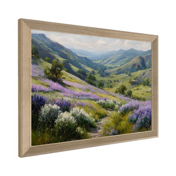 Nyomtatott keretezett kép 75x56 cm Violet Hills – Styler-image-3