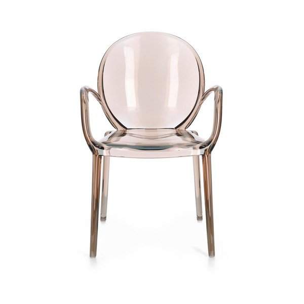 Világosbarna műanyag kerti szék Camilla – Bizzotto-image-2