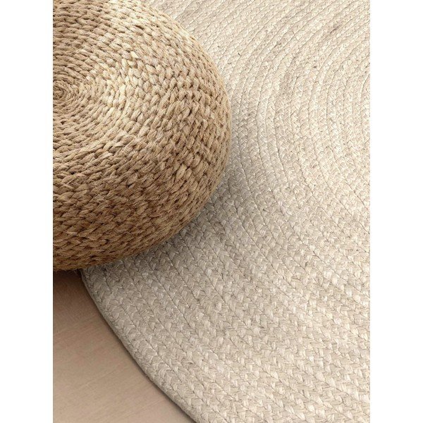 Krémszínű kétoldalas-kézi szövésű juta szőnyeg 160x230 cm Braided – Hanse Home-image-3