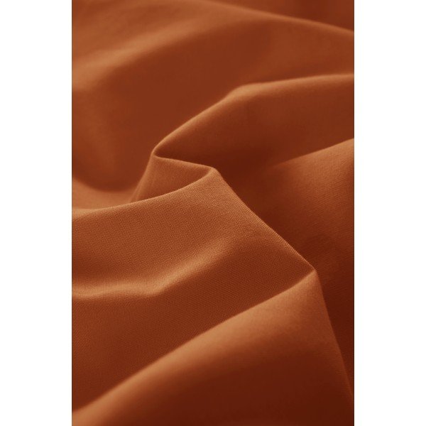 Terrakotta színű egyszemélyes bio pamut ágyneműhuzat 140x200 cm Zack – Jotex-image-3