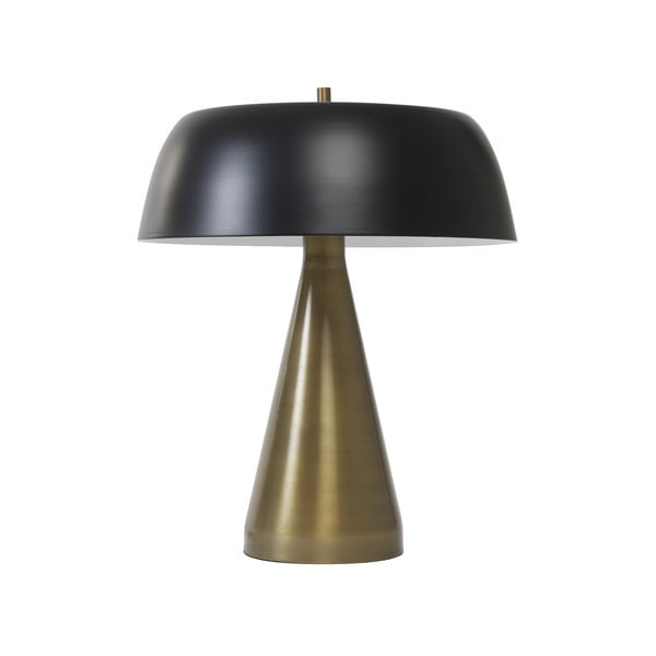 Fekete-bronzszínű asztali lámpa (magasság 43 cm) Lando – Light & Living
