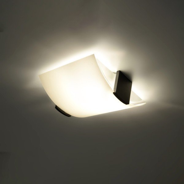 Fehér mennyezeti lámpa üveg búrával 33x30 cm Eva – Sollux-image-3