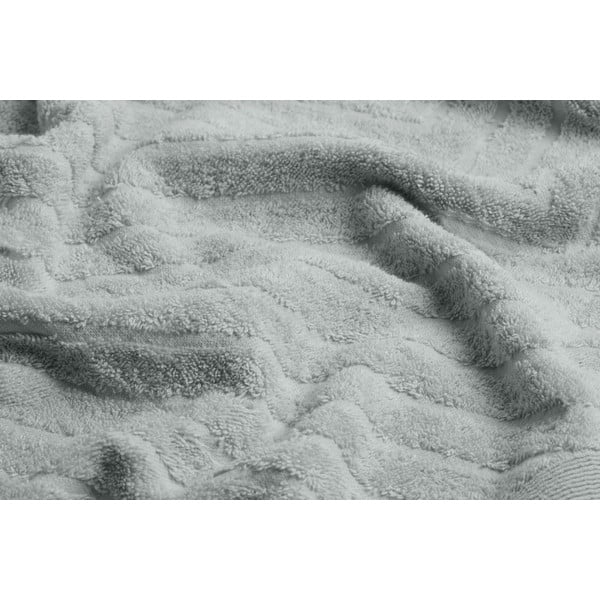 Világosszürke frottír pamut törölköző és fürdőlepedő készlet 2 db-os – Foutastic-image-2