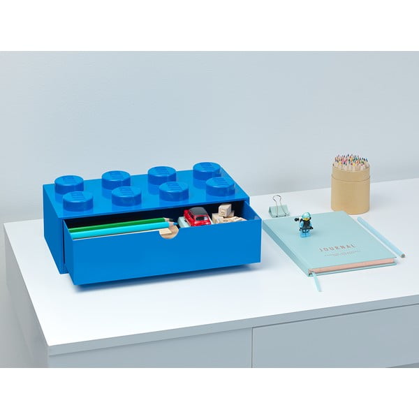 Kék, fiókos tárolódoboz, 31 x 16 cm - LEGO®-image-1