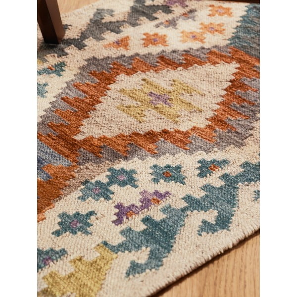 Kétoldalas kézi szövésű gyapjú futószőnyeg 60x190 cm Kamal Oasis – Nouristan-image-4