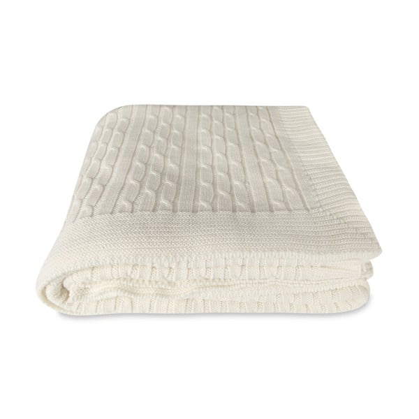 Softy fehér pamut takaró, 130 x 170 cm - Homemania Decor