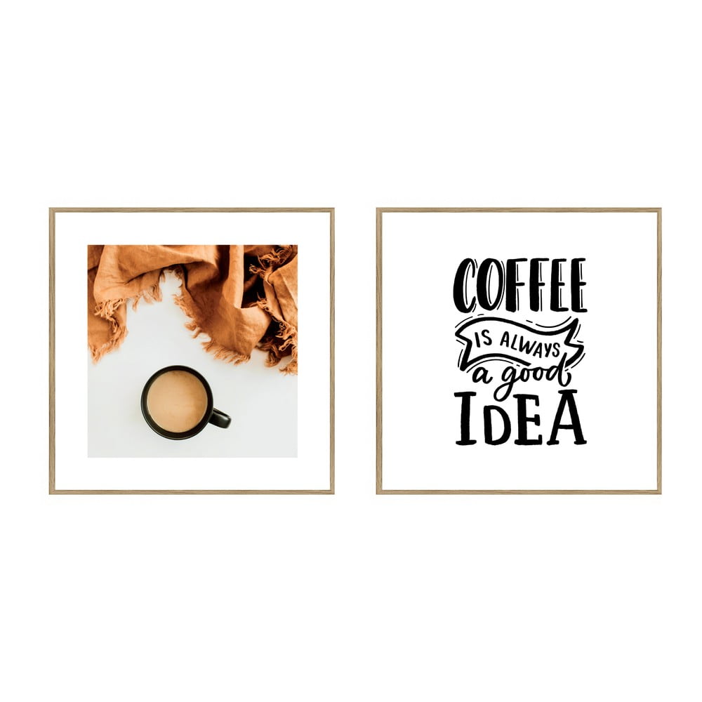 Kép szett 2 db-os 20x20 cm Coffee  knor
