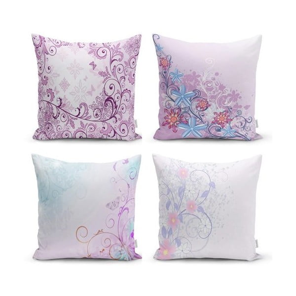 Soft Pinky 4 db-os dekorációs párnahuzat szett, 45 x 45 cm - Minimalist Cushion Covers
