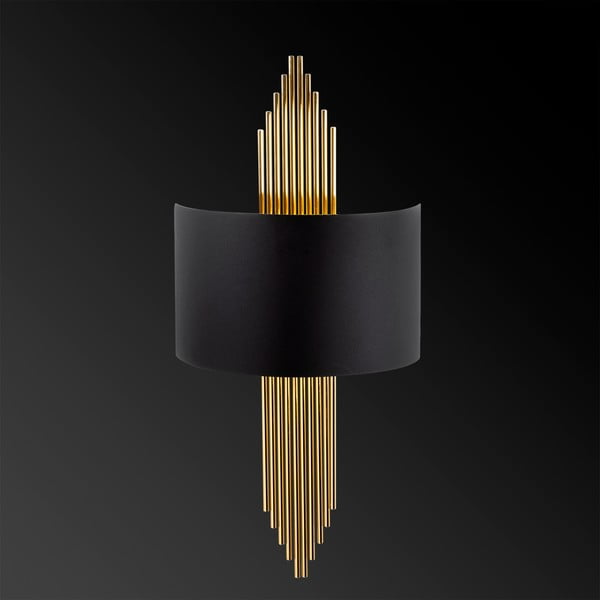 Fekete-aranyszínű fali lámpa Rayi – Opviq lights-image-3