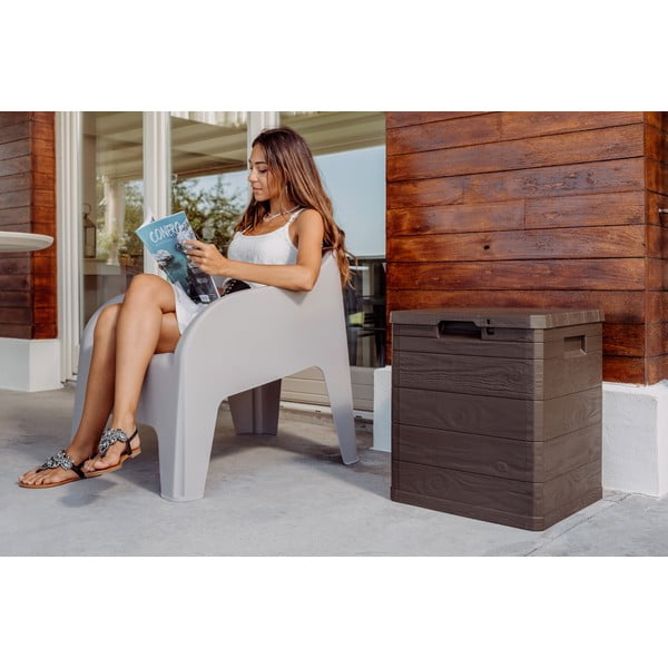 Sötétbarna kerti tárolódoboz Woodys – Toomax-image-1