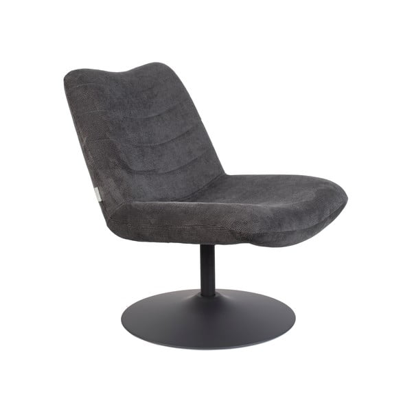 Sötétszürke bársony fotel Bubba – Zuiver