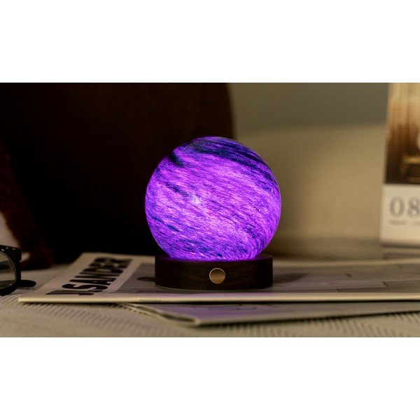 Sötétbarna-sötét natúr színű USB fénydekoráció ø 8 cm Stellar Ocean – Gingko-image-3