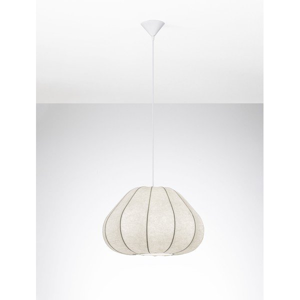 Matt fehér textil függőlámpa ø 50 cm Bora – Nova Luce-image-4