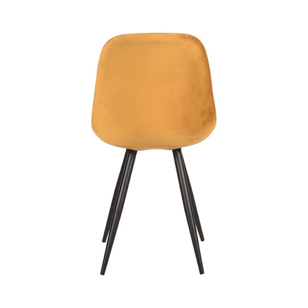 Mustársárga bársony étkezőszék szett 2 db-os Capri  – LABEL51-image-2