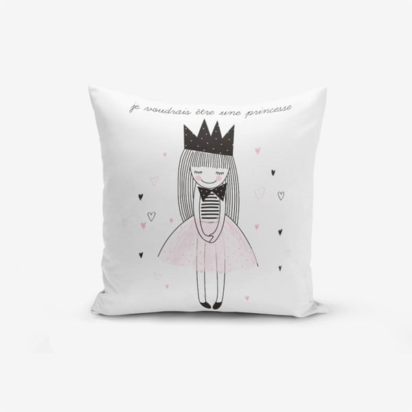 Je Noudrais Etre Une Princesse pamutkeverék párnahuzat, 45 x 45 cm - Minimalist Cushion Covers