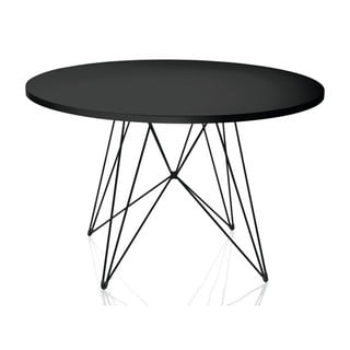 Bella fekete étkezőasztal, ø 120 cm - Magis