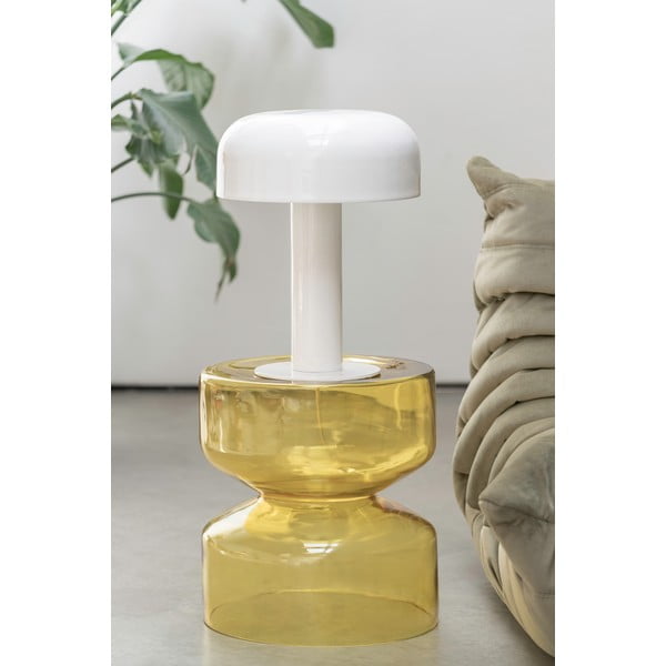 Üveg kerek tárolóasztal ø 35 cm Doble  – Leitmotiv-image-1