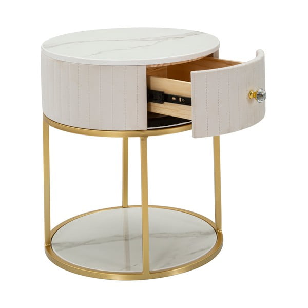 Bézs éjjeliszekrény Montpellier - Mauro Ferretti-image-2