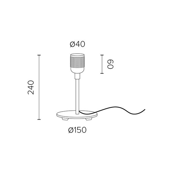 Uno fekete asztali lámpa - Sotto Luce-image-2