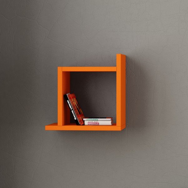Kutu narancssárga fali polc-image-2