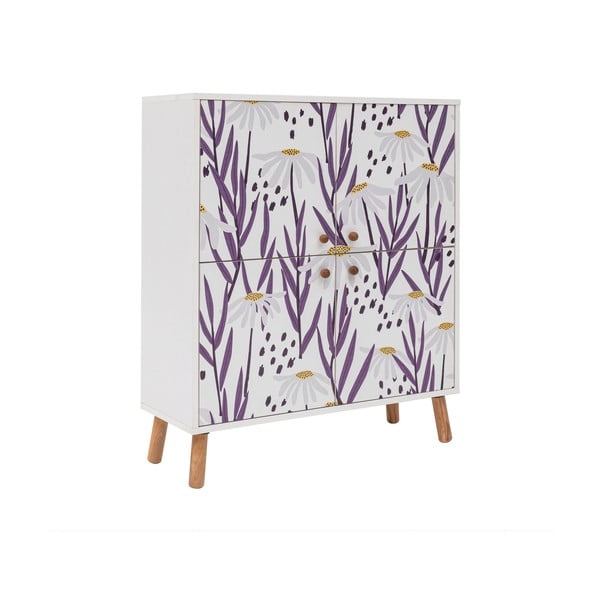 Fehér szekrény 95x111 cm Multilux – Kalune Design-image-2