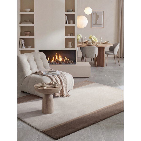 Barna-krémszínű gyapjú szőnyeg 200x290 cm Rowan – Villeroy&Boch-image-1