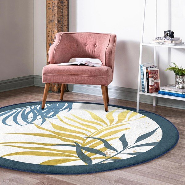 Mosható-robotporszívóval tisztítható kerek szőnyeg ø 120 cm Comfort – Mila Home-image-4