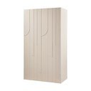 Világosszürke borovi fenyő ruhásszekrény 110x200x57 cm Rain – WOOOD