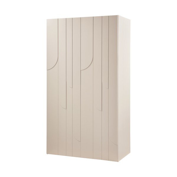 Világosszürke borovi fenyő ruhásszekrény 110x200x57 cm Rain – WOOOD