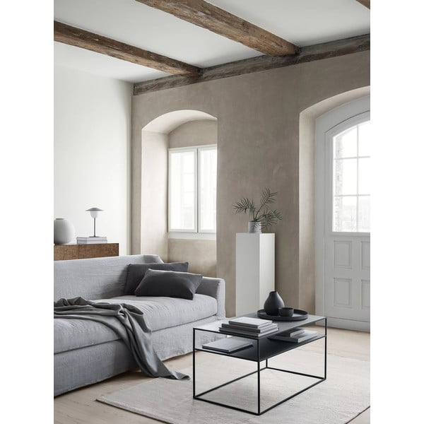 Fekete fém dohányzóasztal 50x90 cm Fera – Blomus-image-1