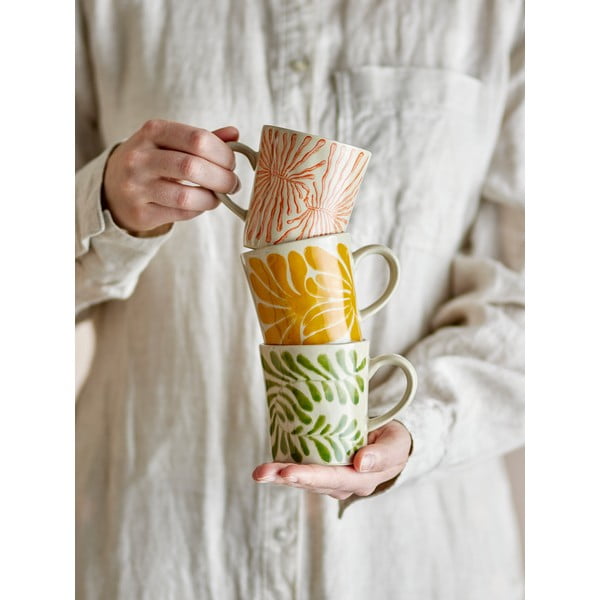 Kőedény csésze szett cappucinóhoz 3 db-os  205 ml Fauni – Bloomingville-image-1