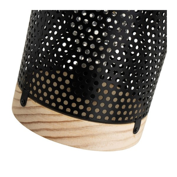 Fekete asztali lámpa fém búrával (magasság 20 cm) – Casa Selección-image-4