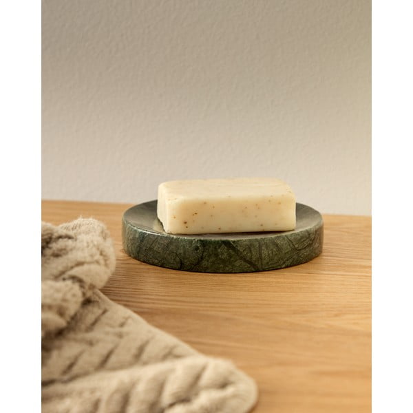 Sötétzöld márvány szappantartó Elenei – Kave Home-image-1