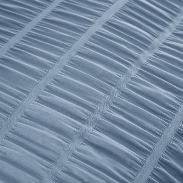 Kék kétszemélyes-hosszabbított krepp ágyneműhuzat 230x220 cm Seersucker – Catherine Lansfield-image-4