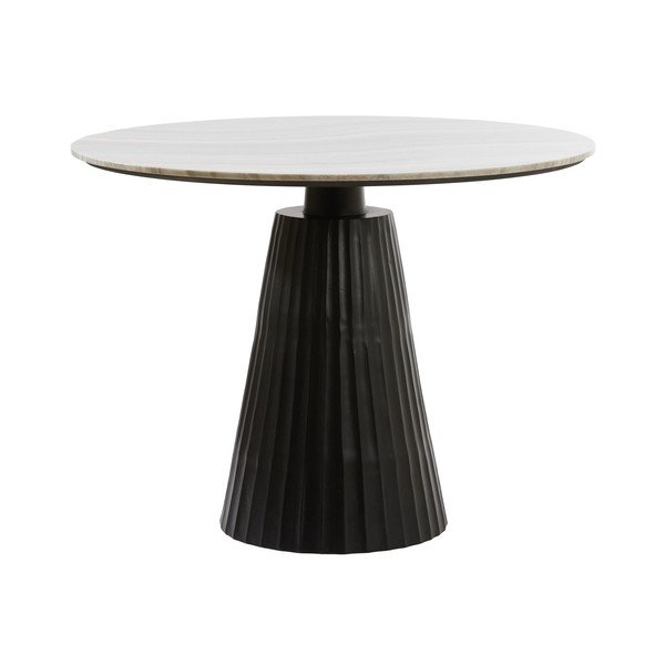 Kerek étkezőasztal márvány asztallappal ø 100 cm Rianne – Light & Living