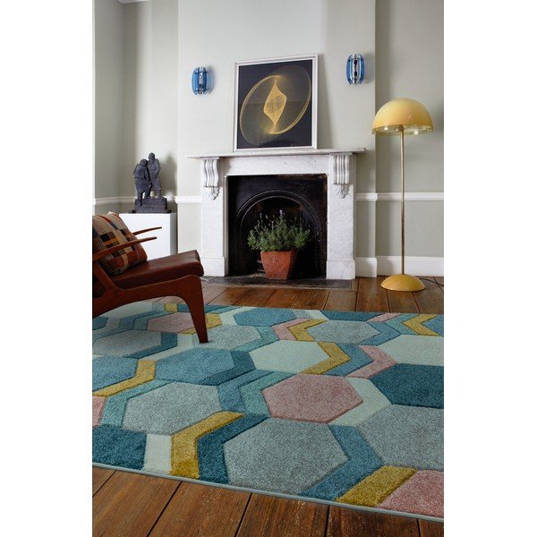 Hexagon Multi szőnyeg, 200 x 290 cm - Asiatic Carpets-image-1