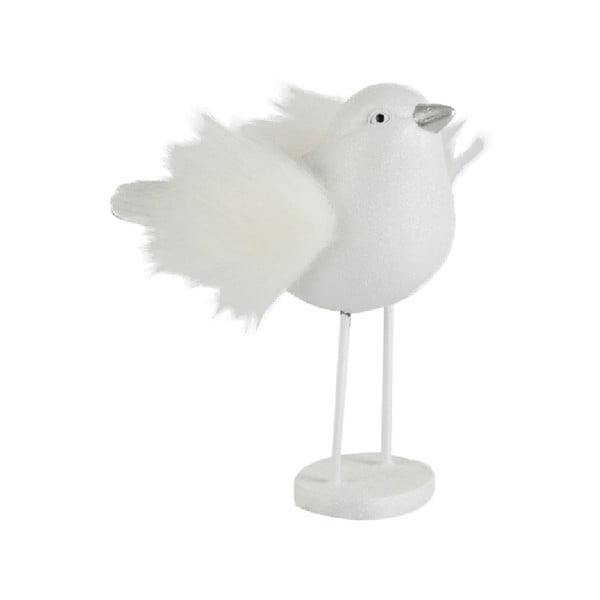 Furry Bird fehér dekorszobor - J-Line