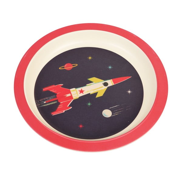 Space Age bambusz tányér gyerekeknek - Rex London