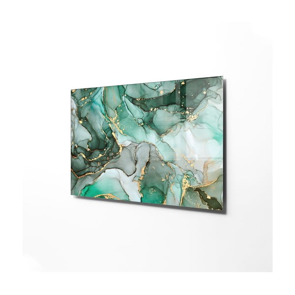 Üveg kép 100x70 cm Turquoise – Wallity-image-3