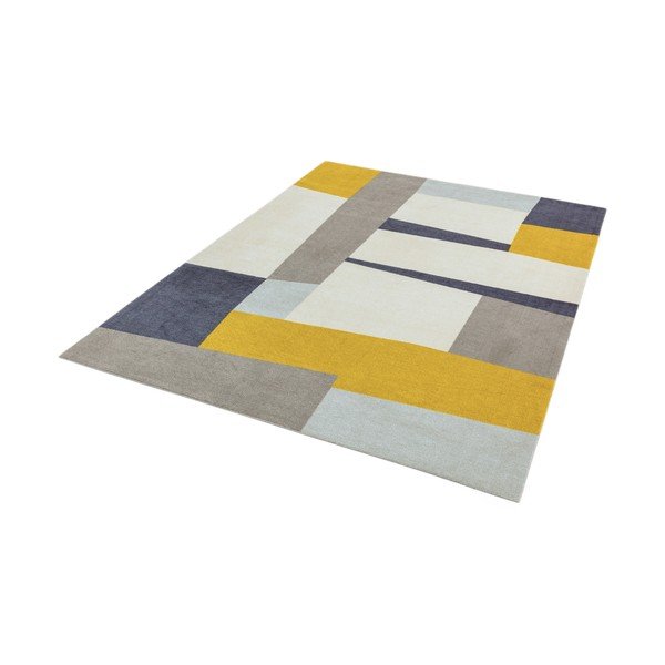 Riley Carso sárga-szürke szőnyeg, 200 x 290 cm - Asiatic Carpets-image-2