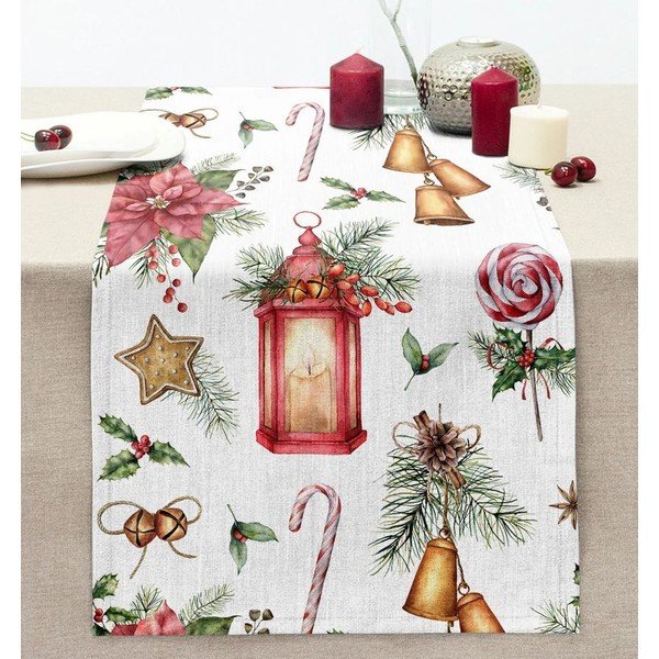 Asztali futó karácsonyi mintával 45x140 cm Merry Christmas – Mila Home-image-1