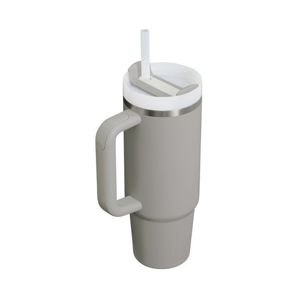 Világosszürke rozsdamentes acél termosz szívószállal 890 ml Quencher H2.O FlowState™ Tumbler Ash – Stanley-image-2