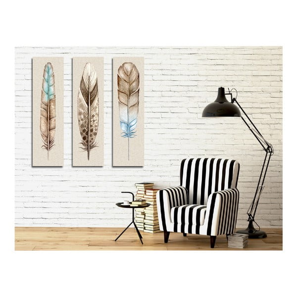 Feathers háromrészes vászonkép-image-1