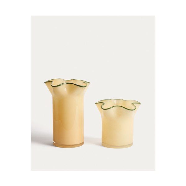Sárga üveg váza (magasság 19,5 cm) Endasi – Kave Home-image-3